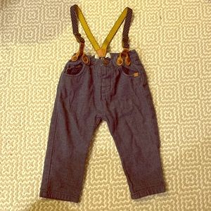 Zara • pants with suspenders